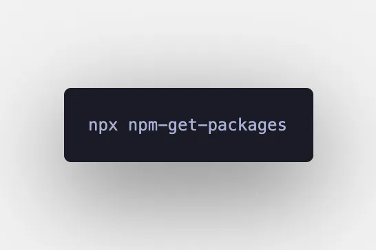 npm-get-packages